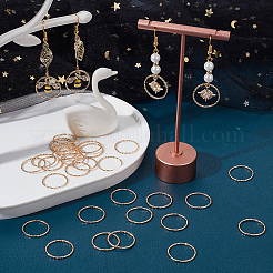 50Pcs Brass Linking Rings&nbsp;KK-BBC0008-26