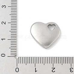 304 Stainless Steel Heart Pendants&nbsp;STAS-R162-01P-02