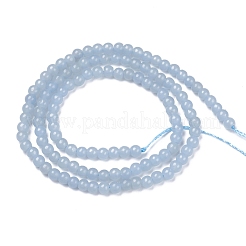 Natural Angelite Beads Strands&nbsp;G-G840-03-4mm