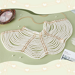 Resin Imitation Pearl Handmade Shoulder Chain&nbsp;FIND-WH0152-906