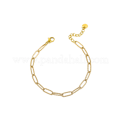 304 Stainless Steel Paperclip Chains Bracelets&nbsp;STAS-OY017-01G