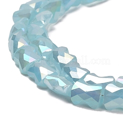 AB Color Plate Glass Beads Strands&nbsp;EGLA-P051-06B-C05