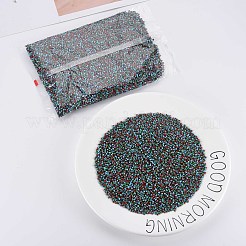 8/0 ガラスシードビーズ  不透明な色が染み込む  ファイヤーブリック  3mm  穴：1mm&nbsp;SEED-S006-22