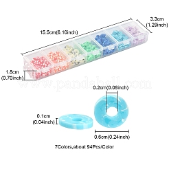 658Pcs 7 Colors Handmade Polymer Clay Beads&nbsp;CLAY-YW0001-78