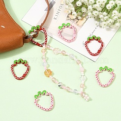 6Pcs 2 Colors Alloy Spring Gate Rings&nbsp;FIND-YW0013-18
