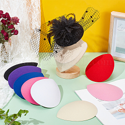 8Pcs 8 Colors Teardrop EVA Mini Hat Fascinator Base&nbsp;AJEW-NB0005-98