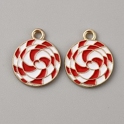 Christmas Themed Alloy Enamel Pendants&nbsp;ENAM-WH0058-017H