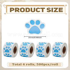 4 Rolls Adhesive Roll Sticker Labels&nbsp;DIY-LP0006-22
