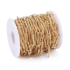 304 Stainless Steel Paperclip Chains&nbsp;CHS-F011-03A-G