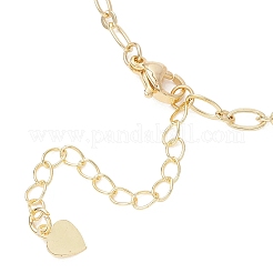女性用真鍮製フィガロ＆ローロチェーンブレスレット  18KGP本金メッキ  7.09インチ（18cm）&nbsp;BJEW-JB13157