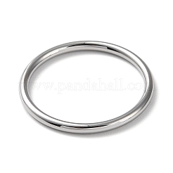 変色しない304ステンレススチール製シンプルプレーンバンド指輪、女性・男性用  ステンレス鋼色  1.7mm  内径：19mm&nbsp;RJEW-F152-01F-P