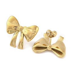 Ion Plating(IP) 304 Stainless Steel Stud Earrings for Women&nbsp;EJEW-N054-08G