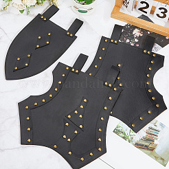 PU Leather Medieval Renaissance Leg Guard Skirt&nbsp;AJEW-WH20816-113A