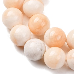 天然石イエロージェイド翡翠ビーズ連売り  スムーズなラウンド  12~12.5mm  穴：1.5mm  約30~34個/連  14.76~15.75''（37.5~40センチメートル）&nbsp;G-T150-A07-12mm