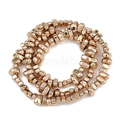 Electroplated Synthetic Non-magnetic Hematite Beads Strands&nbsp;G-I364-B01-LG