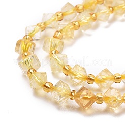 Heated Natural Citrine Beads Strands&nbsp;G-P463-11