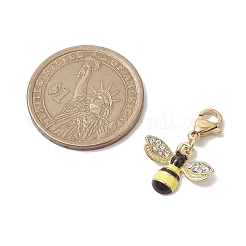 Insect Alloy Enamel Pendant Decoration&nbsp;HJEW-JM02005