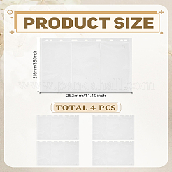 4Pcs 9-Hole Binder Pouch Folders&nbsp;AJEW-LP0003-17