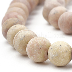 Natural Wood Lace Stone Wooden Jasper Beads Strands&nbsp;G-T106-263
