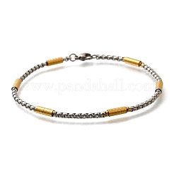 304 Stainless Steel Box Chain Bracelets for Women&nbsp;BJEW-C091-03C-GP
