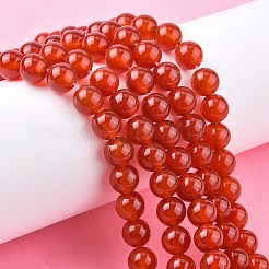 Natural Carnelian Beads Strands&nbsp;G-C076-6mm-2A