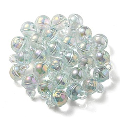 UV Plating Rainbow Iridescent Transparent Acrylic Pendant&nbsp;OACR-P010-06A