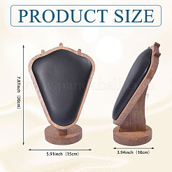 Bust Shaped Wooden Necklace Display Stands&nbsp;NDIS-WH0003-018E