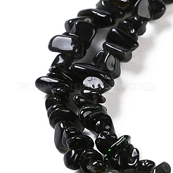 Natural Golden Sheen Obsidian Beads Strands&nbsp;G-G0003-B33-01