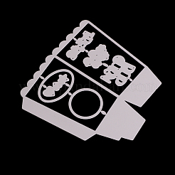 Pop Corn Box Frame Carbon Steel Cutting Dies Stencils&nbsp;DIY-F036-30