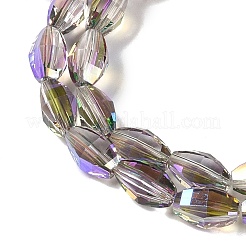 Electroplate Glass Beads Strands&nbsp;GLAA-Q101-03A-HP03