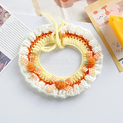 Handmade Woolen Woven Pet Collar & Hat&nbsp;AJEW-CN0004-22A