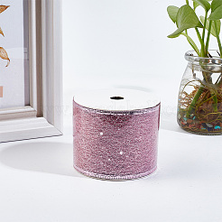 Glitter Polyester Satin Ribbon&nbsp;AJEW-WH0472-28B