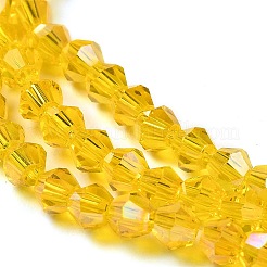 Transparent Electroplate Glass Beads Strands&nbsp;GLAA-F029-2mm-A22