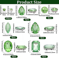 156Pcs 7 Styles Sew on Rhinestone&nbsp;DIY-SP0007-30F
