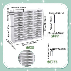 2 Sets 36 Grids PVC Plastic Inkpad Storage Holder&nbsp;ODIS-UN0001-15B