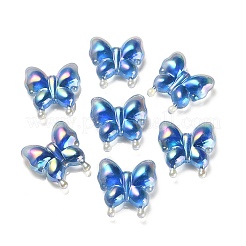 Luminous UV Plating Rainbow Iridescent Acrylic Beads&nbsp;OACR-F006-03E