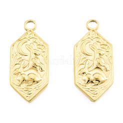 Ion Plating(IP) 201 Stainless Steel Pendants&nbsp;STAS-N098-254LG