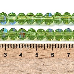 Electroplate Transparent Glass Beads Strands&nbsp;EGLA-B011-08A-AB05