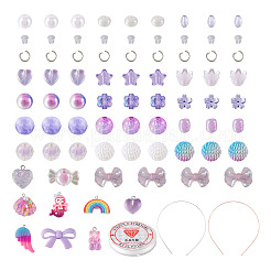 DIY Cute Cartoon Hair Band Bracelet Making Kit&nbsp;DIY-TA0003-88