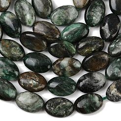 天然の緑柱石ビーズ連売り  フラットオーバル  12~12.5x8~8.5x4~5mm  穴：0.8mm  約33個/連  15.94''（40.5センチメートル）&nbsp;G-S396-01A-8x12