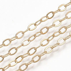 Brass Cable Chain Necklace Making&nbsp;MAK-T006-05KC