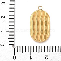 304ステンレスペンダント  ラインストーン付き  星座チャーム付き楕円形  18KGP本金メッキ  水瓶座  25x13x3mm  穴：1.8mm&nbsp;STAS-F349-03G-01