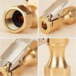 真鍮製タイヤインフレータブルクランプ6個  ゴールドカラー  39x30mm  穴：8mm&nbsp;TOOL-FH0001-16