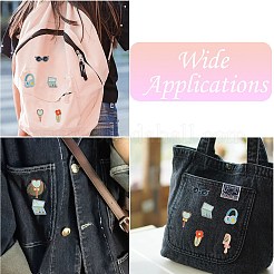 6Pcs 6 Styles Cute Enamel Pins&nbsp;JEWB-CJ0001-38