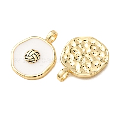 Brass Enamel Pendants&nbsp;KK-CJC12A6-01A-G