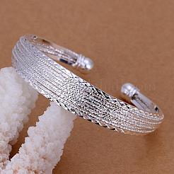 Classical Design Brass Cuff Bangles For Women&nbsp;BJEW-BB12401