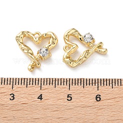 Rack Plating Alloy Rhinestoned Pendants&nbsp;FIND-M038-12G