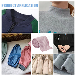 95% Cotton & 5% Spandex Fiber Ribbing Fabric for Cuffs&nbsp;OCOR-WH0082-148D