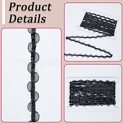 7.5 Yards Polyester Lace Ribbons&nbsp;SRIB-CY0001-46A