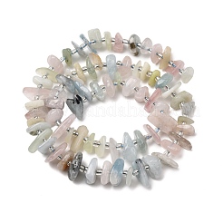Natural Morganite Nuggets Beads Strands&nbsp;G-Z155-B04-02